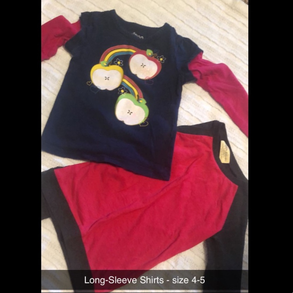 2 Long Sleeve Shirts - Size 4-5